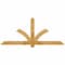 Ekena Millwork Redmond Rough Sawn Timber Gable Bracket, Western Red Cedar, 72"W x 30"H x 4"D x 4"F, 10/12 Pitch GBW072X30X0404RED00RWR - alternate 1